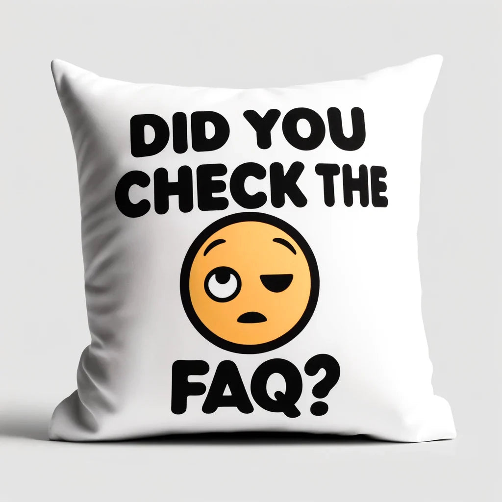 FAQ Avoidance Pillow