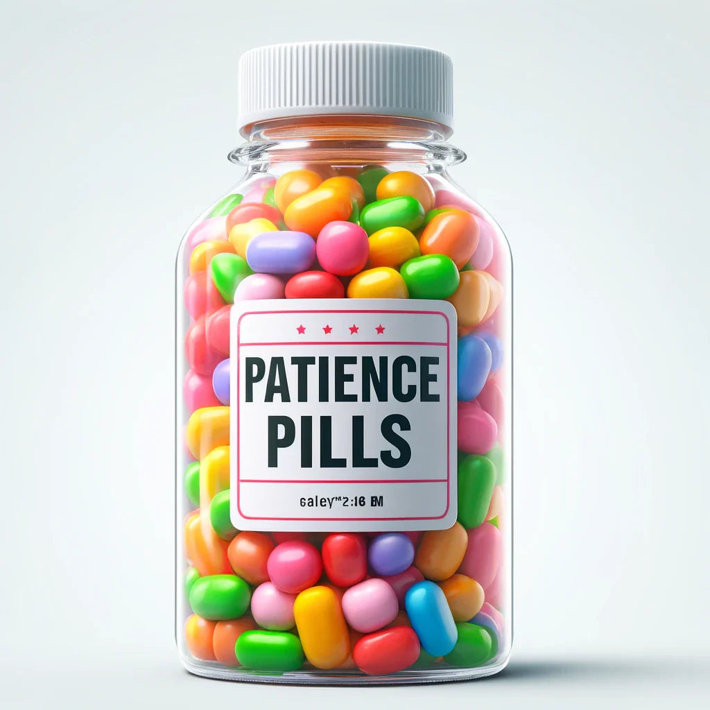 Patience Pills Candy Bottle